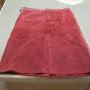 Red Leather Short Skirt -- possible part of a Halloween costume